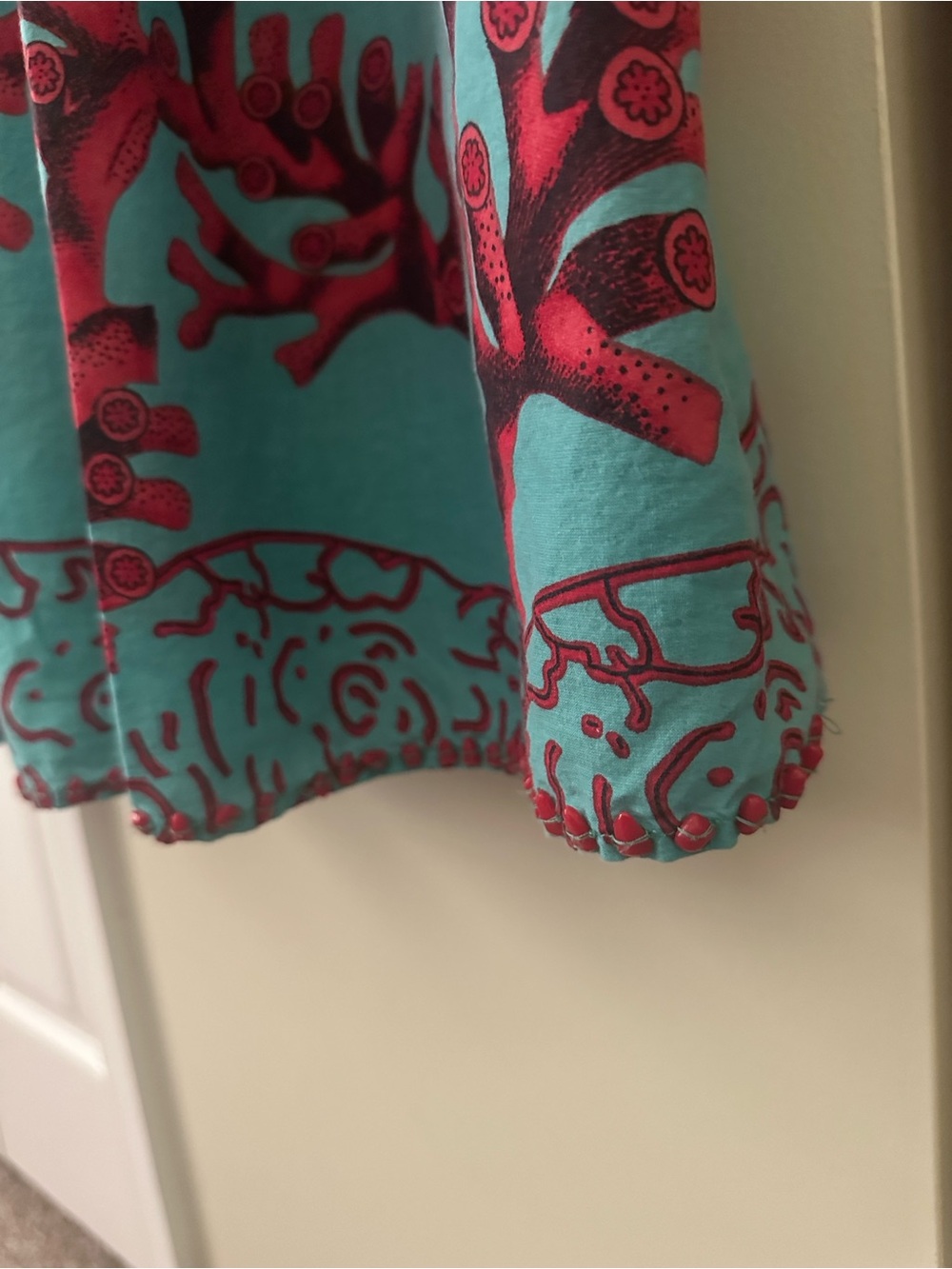 Soft Surroundings fish print cover up - Picture 4 of 11